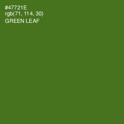 #47721E - Green Leaf Color Image
